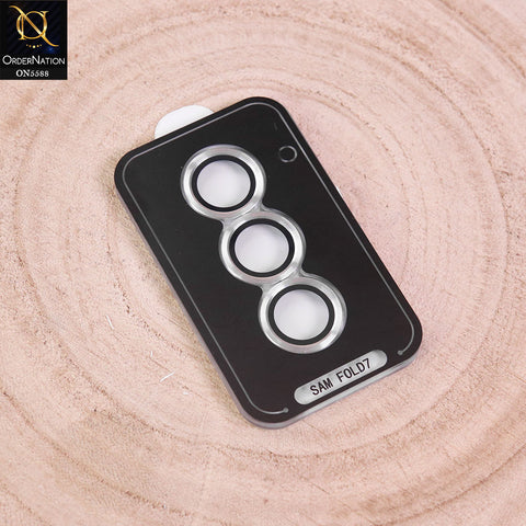 Samsung Galaxy Z Fold 7 Cover - Silver -  New KUZOOM Anti Scratch  HD Invisible Camera Lense Film