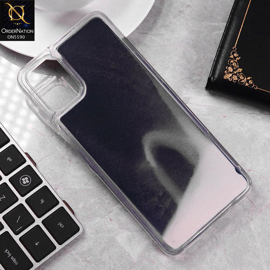 Samsung Galaxy A06 Cover - Black -  New Liquid Moving Powder Tpu Soft Case
