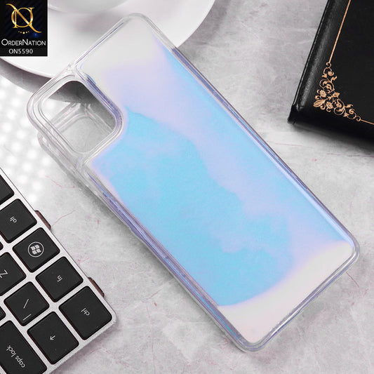 Samsung Galaxy A06 Cover - Blue -  New Liquid Moving Powder Tpu Soft Case