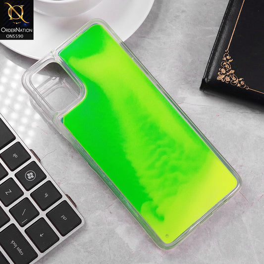 Samsung Galaxy A06 Cover - Green -  New Liquid Moving Powder Tpu Soft Case