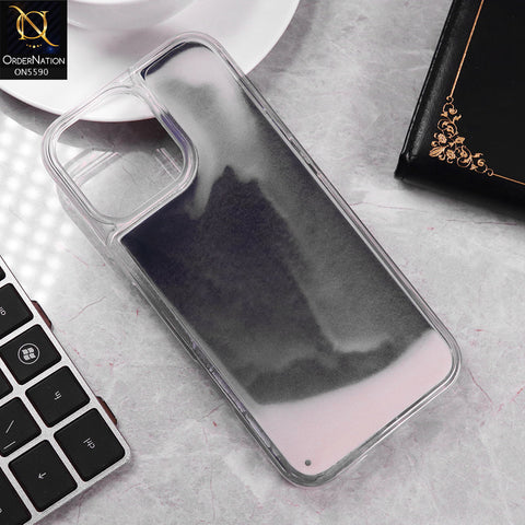 iPhone 16 Pro Max Cover - Black -  New Liquid Moving Powder Tpu Soft Case