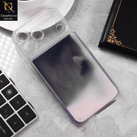 iPhone 17 Pro Max Cover - Black -  New Liquid Moving Powder Tpu Soft Case