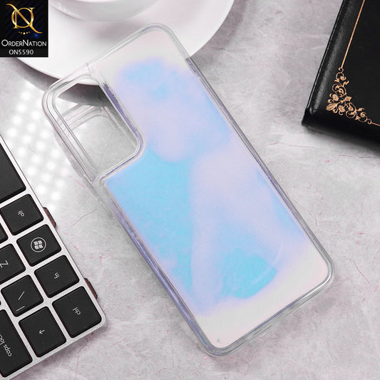 Samsung Galaxy A16 Cover - Blue -  New Liquid Moving Powder Tpu Soft Case