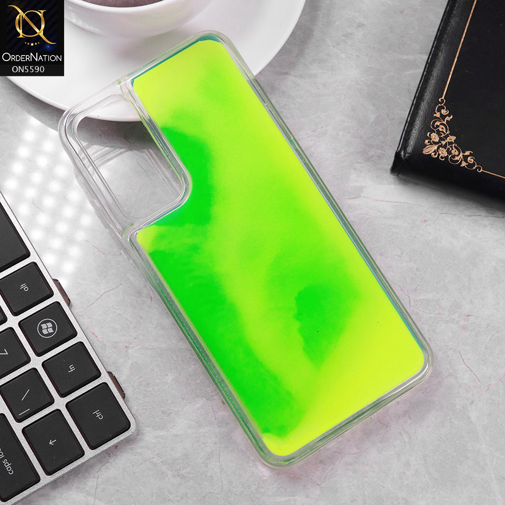 Samsung Galaxy A16 Cover - Green -  New Liquid Moving Powder Tpu Soft Case