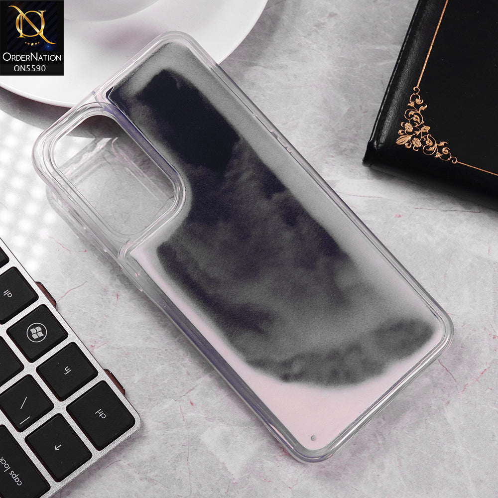 Samsung Galaxy A56 Cover - Black -  New Liquid Moving Powder Tpu Soft Case