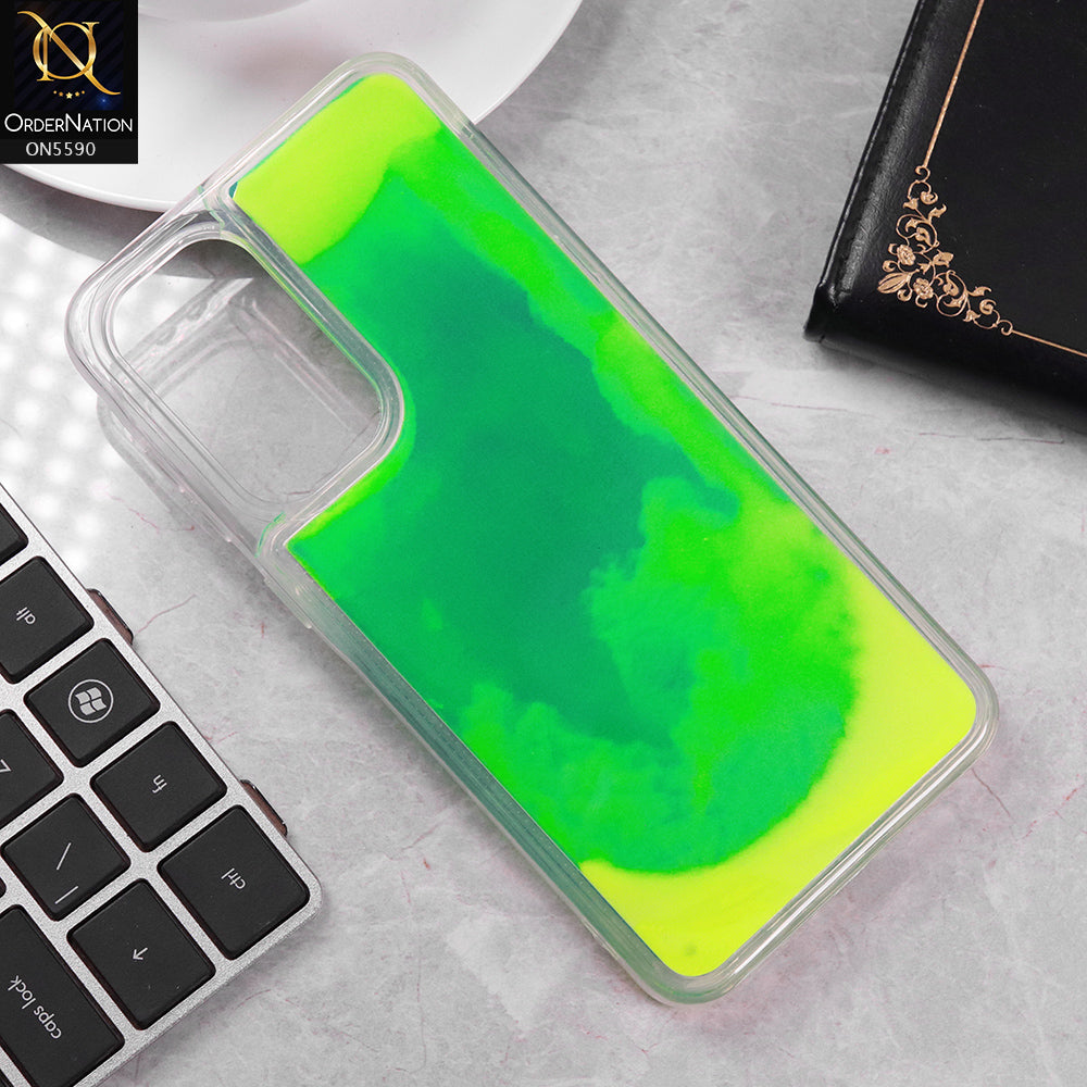 Samsung Galaxy A56 Cover - Green -  New Liquid Moving Powder Tpu Soft Case