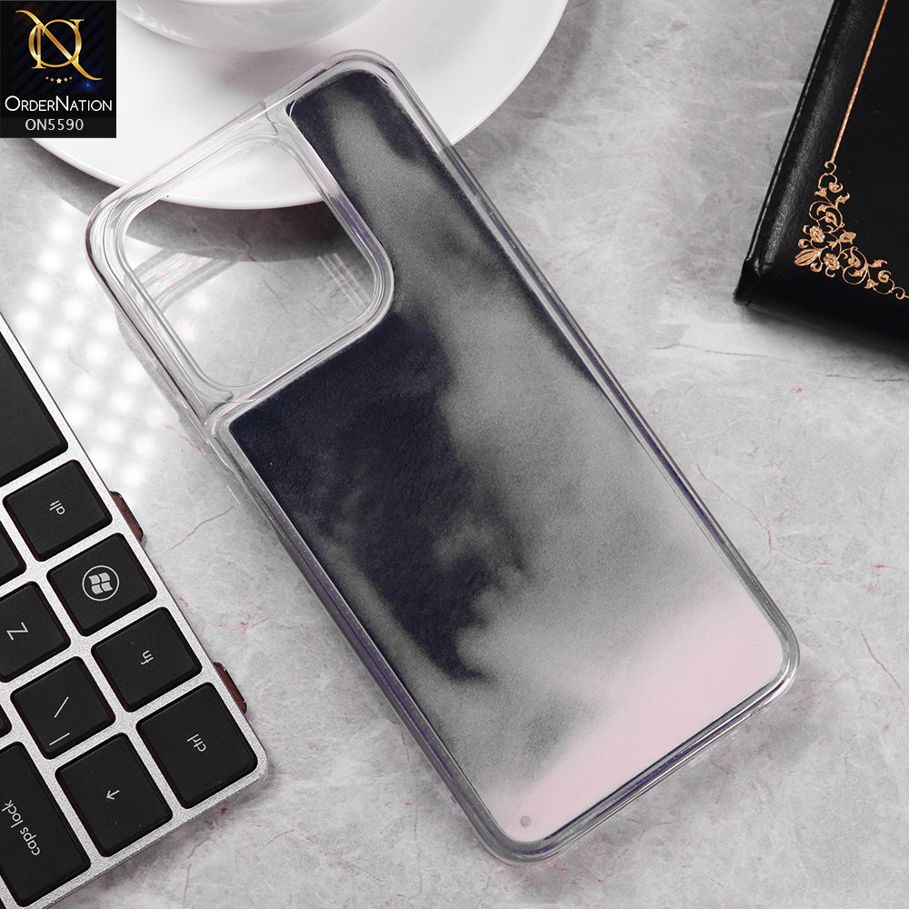 Infinix Hot 40i Cover - Black -  New Liquid Moving Powder Tpu Soft Case