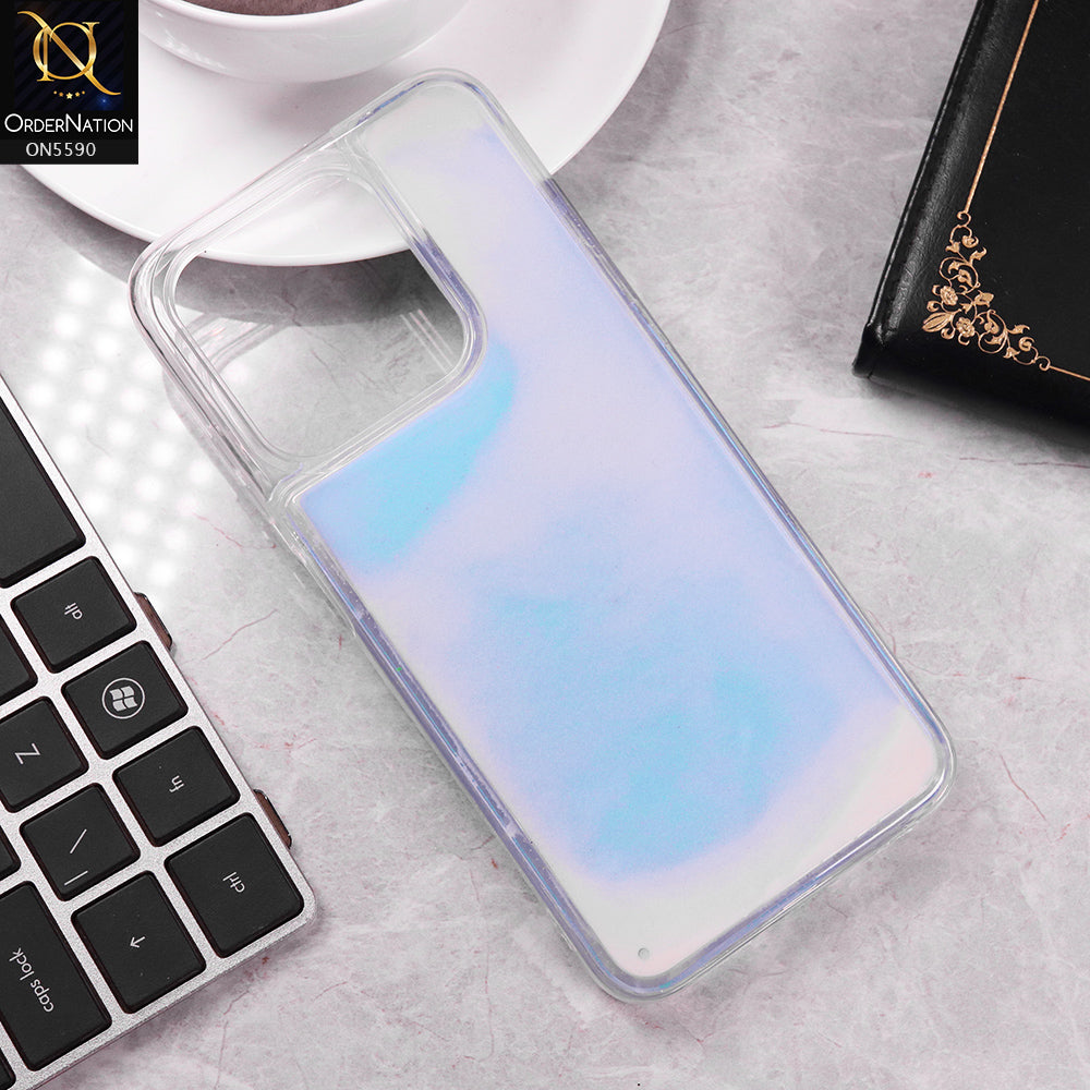 Tecno Spark 20 Cover - Blue -  New Liquid Moving Powder Tpu Soft Case