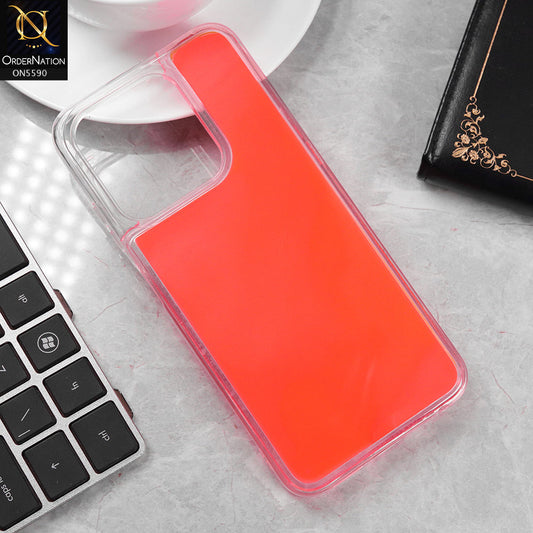 Infinix Hot 40i Cover - Orange -  New Liquid Moving Powder Tpu Soft Case