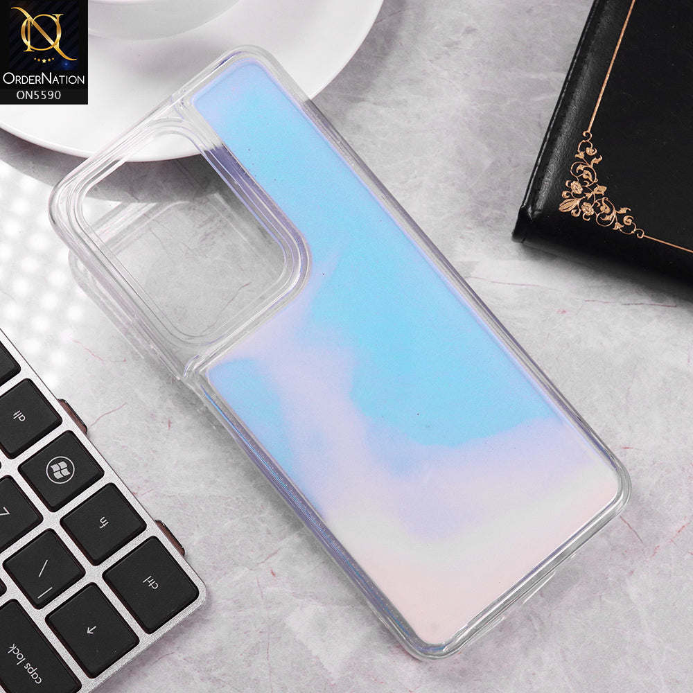 Vivo Y29 4G Cover - Blue -  New Liquid Moving Powder Tpu Soft Case