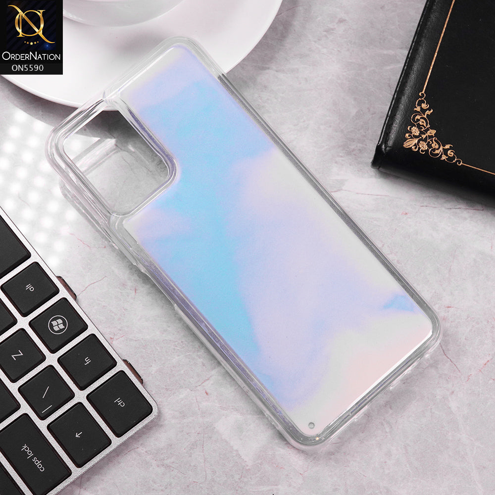 Vivo Y51s Cover - Blue -  New Liquid Moving Powder Tpu Soft Case