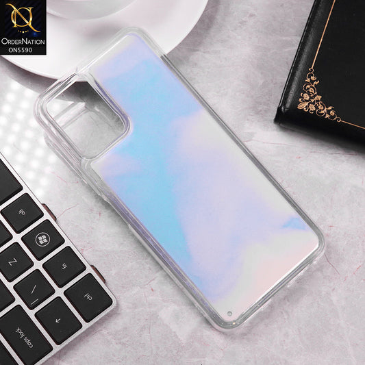 Vivo Y51s Cover - Blue -  New Liquid Moving Powder Tpu Soft Case
