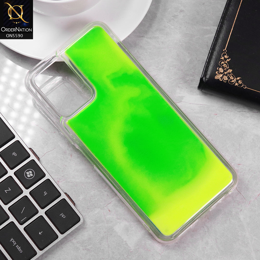 Vivo Y51s Cover - Green -  New Liquid Moving Powder Tpu Soft Case