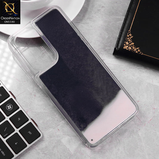 Vivo Y04 Cover - Black -  New Liquid Moving Powder Tpu Soft Case