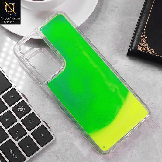 Vivo Y04 Cover - Green -  New Liquid Moving Powder Tpu Soft Case