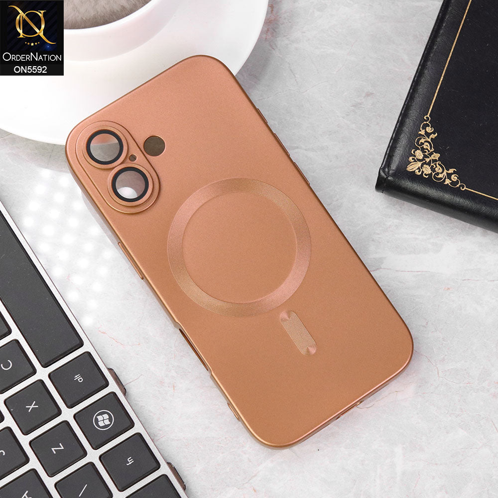 iPhone 17 Cover - Golden -  New High Quality Tpu Soft Sillicon Case With Camera Protection