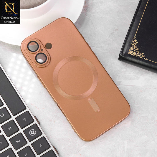 iPhone 17 Cover - Golden -  New High Quality Tpu Soft Sillicon Case With Camera Protection