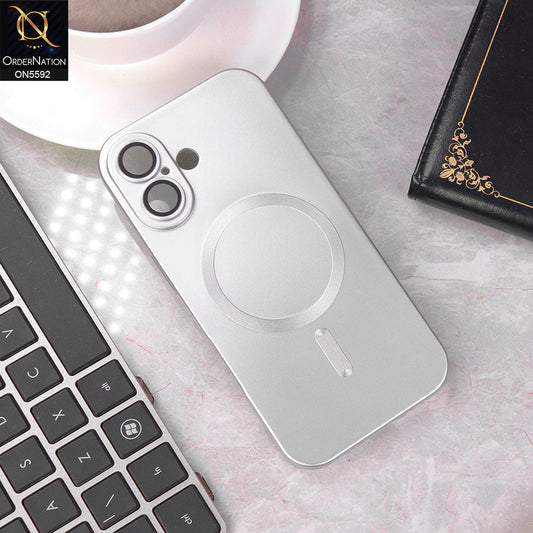 iPhone 17 Cover - Silver -  New High Quality Tpu Soft Sillicon Case With Camera Protection