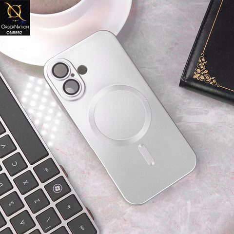 iPhone 17 Cover - Silver -  New High Quality Tpu Soft Sillicon Case With Camera Protection