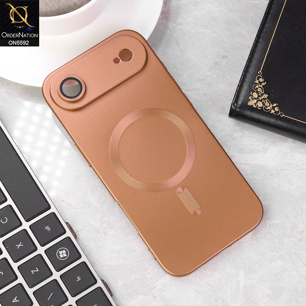 iPhone 17 Air Cover - Golden -  New High Quality Tpu Soft Sillicon Case With Camera Protection