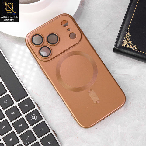 iPhone 17 Pro Max Cover - Golden -  New High Quality Tpu Soft Sillicon Case With Camera Protection