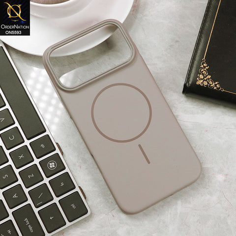 iPhone 17 Pro Max Cover - Gray -  Trendy Magsafe Magnetic Hard Shell Case