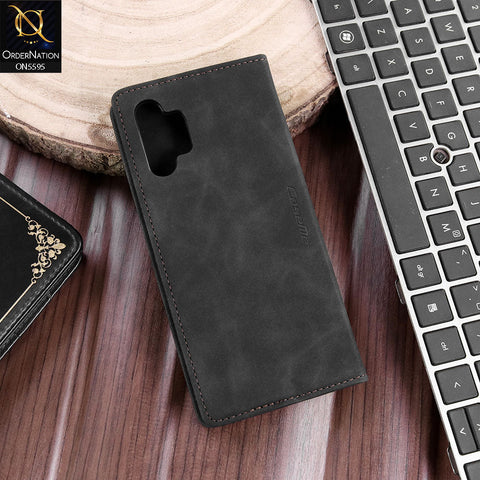 Samsung Galaxy A04s Cover - Black - CaseMe Premium High Quality Wallet Magnetic Suede Leather Case