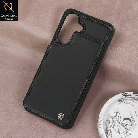 Samsung Galaxy A36 Cover - Black -  CaseMe Premium Wallet Case with RFID Blocking & Kickstand Black