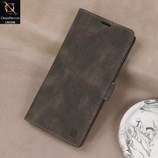 Samsung Galaxy Note 20 Ultra Cover - Brown -  AutSpace Soft Slim Folio Flip PU Leather RFID Blocking Wallet Case with 2 Cards Slot