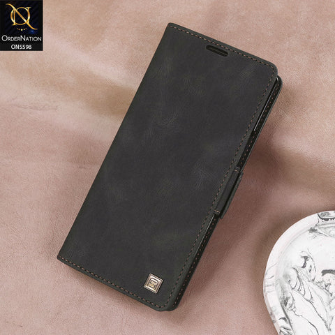 Samsung Galaxy Z Fold 6 5G Cover - Black -  AutSpace Soft Slim Folio Flip PU Leather RFID Blocking Wallet Case with 2 Cards Slot