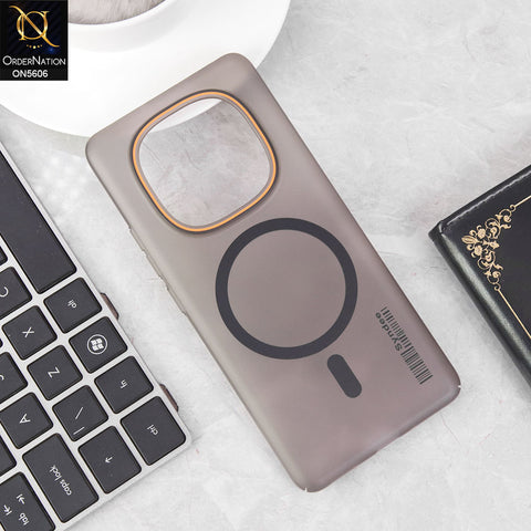 Xiaomi Redmi Note 14 Pro Plus 5G Cover - Black -  New Syndee Premium Magsafe Supported Semi Transparent Case