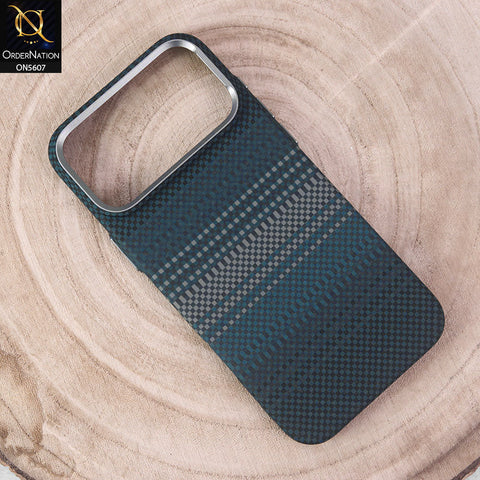 iPhone 17 Pro Max Cover - Design4 -  Premium DFashionDesign Carbon Fiber Texture Ultra Thin Shell Case With Metal Camera Ring Borders