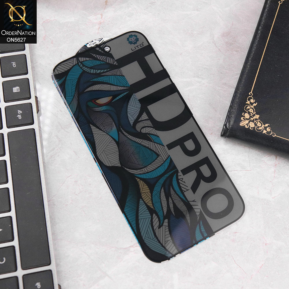 iPhone 17 Pro Max Protector - Black  -LITO New Premium HD Pro Priacy Glass