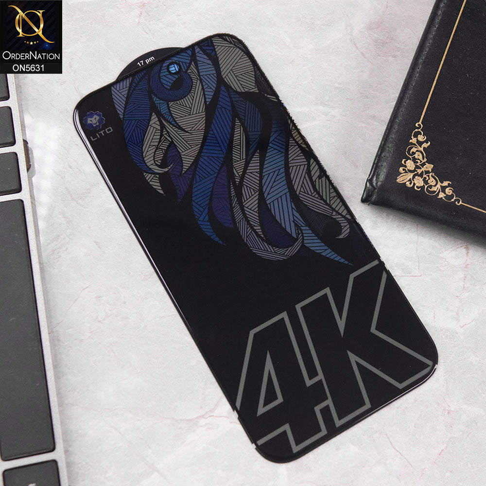iPhone 17 Pro Max Protector - Black  -LITO New Premium 4K Privacy Tempered Glass