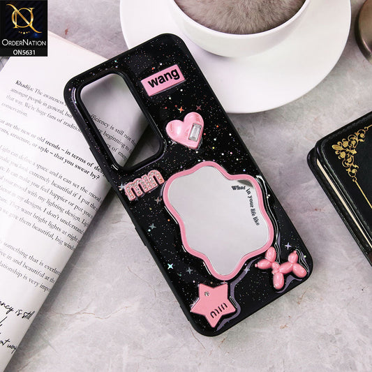 Infinix Hot 60i 4G  Cover - Design 2 - 3D Cartoon Pink Love Heart Little Star Glossy Surface Case