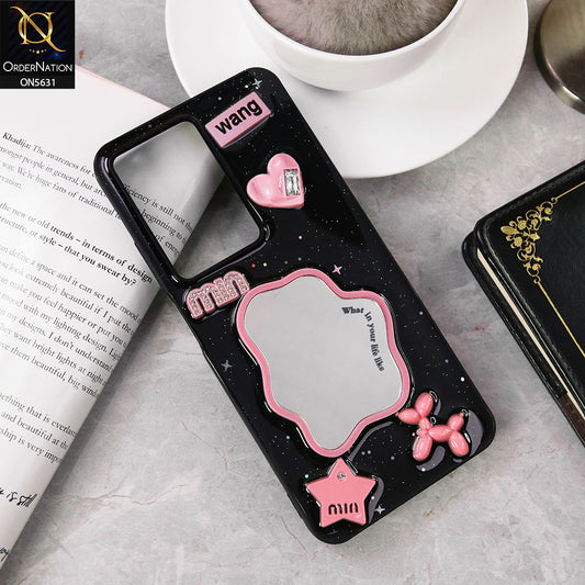 Realme C71  Cover - Design 2 - 3D Cartoon Pink Love Heart Little Star Glossy Surface Case