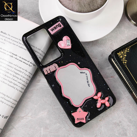 Realme C71  Cover - Design 2 - 3D Cartoon Pink Love Heart Little Star Glossy Surface Case