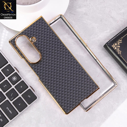 Samsung Galaxy Z Fold 7 Cover - Black - Luxury HQ Privacy Magnetic Matel Frame Dual Side Tempered Glass Case