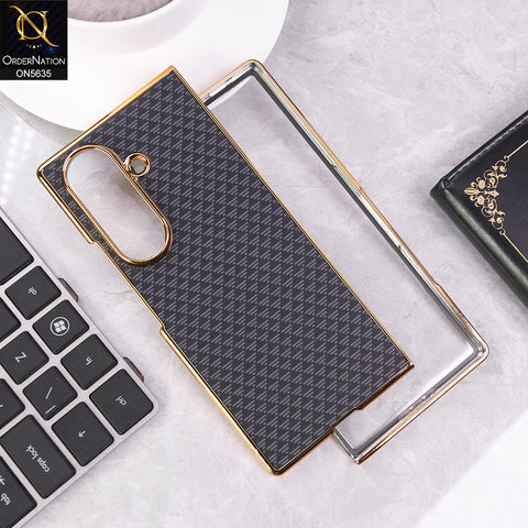 Samsung Galaxy Z Fold 7 Cover - Black - Luxury HQ Privacy Magnetic Matel Frame Dual Side Tempered Glass Case