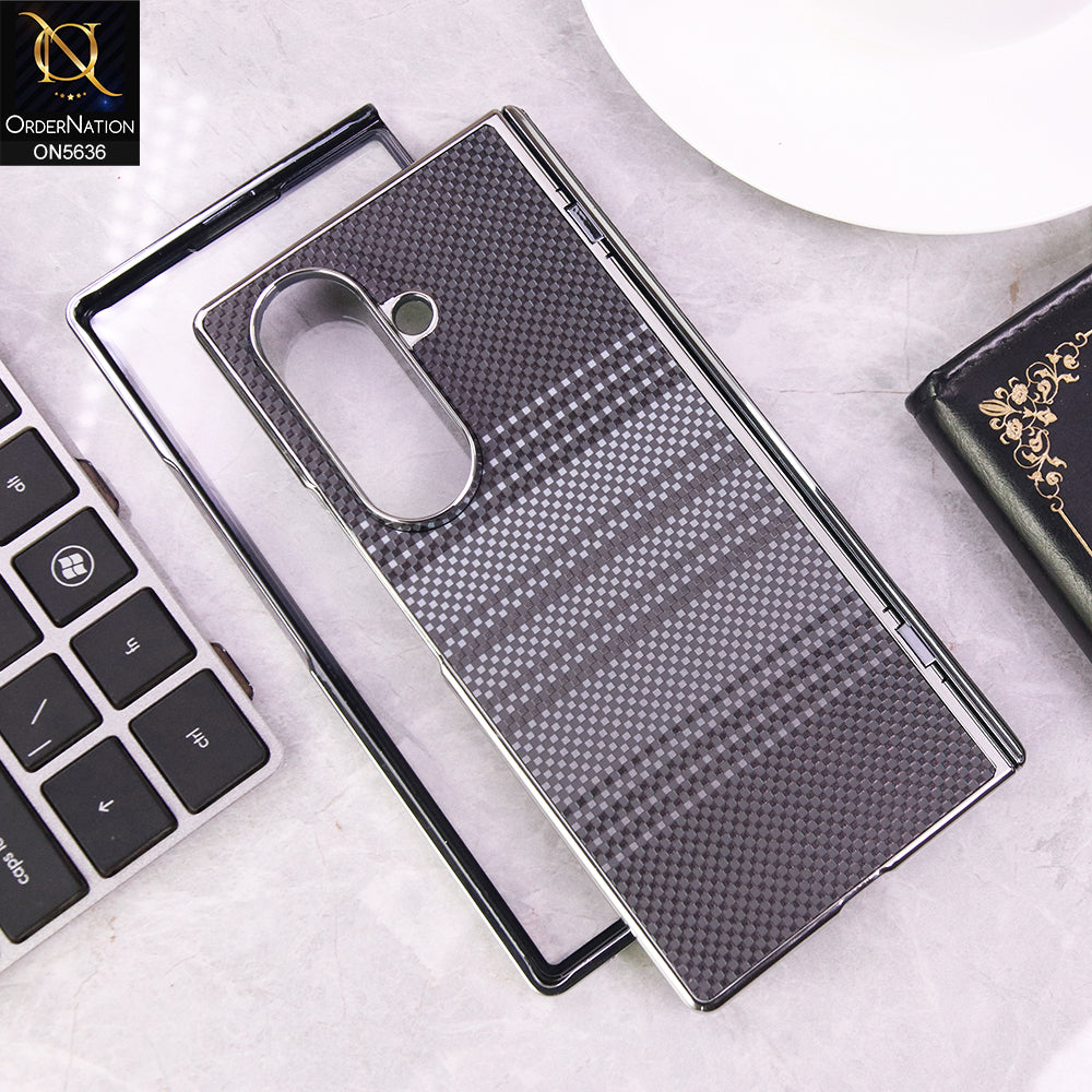 Samsung Galaxy Z Fold 7 Cover - Black - Luxury HQ Privacy Magnetic Matel Frame Dual Side Tempered Glass Case