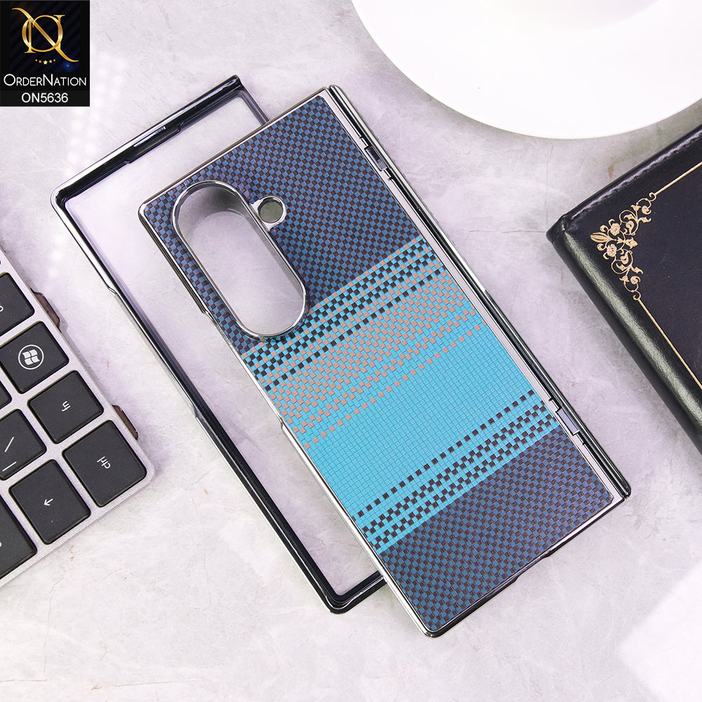 Samsung Galaxy Z Fold 7 Cover - Purple - Luxury HQ Privacy Magnetic Matel Frame Dual Side Tempered Glass Case