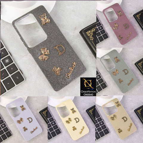 Samsung Galaxy F17 Cover - Purple - New Trendy 3D Bow And Rhinestone Glitter Case