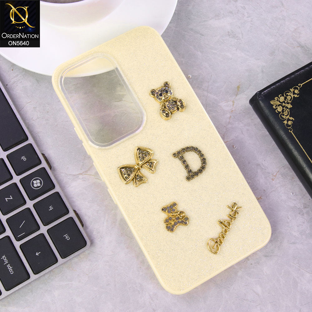 Infinix Hot 60 Pro Cover - Skin - New Trendy 3D Bow And Rhinestone Glitter Case