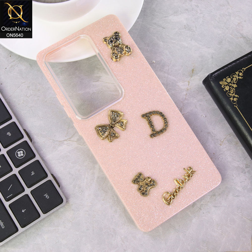 Infinix Hot 50 Pro Plus Cover - Pink - New Trendy 3D Bow And Rhinestone Glitter Case