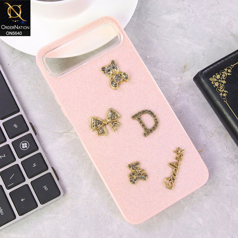Infinix Smart 10 Plus Cover - Pink - New Trendy 3D Bow And Rhinestone Glitter Case