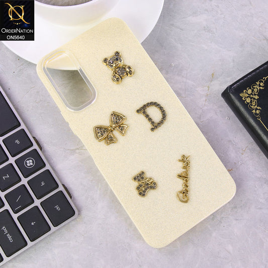 Vivo Y12a Cover - Skn  - New Trendy 3D Bow And Rhinestone Glitter Case