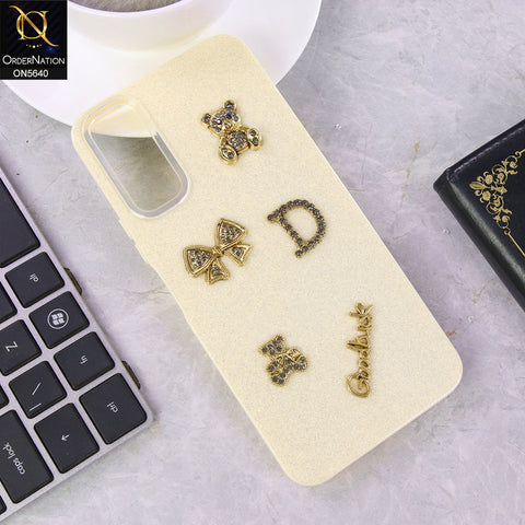 Vivo Y12a Cover - Skn  - New Trendy 3D Bow And Rhinestone Glitter Case