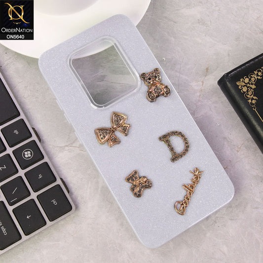 Vivo S1 Pro Cover - Blue - New Trendy 3D Bow And Rhinestone Glitter Case