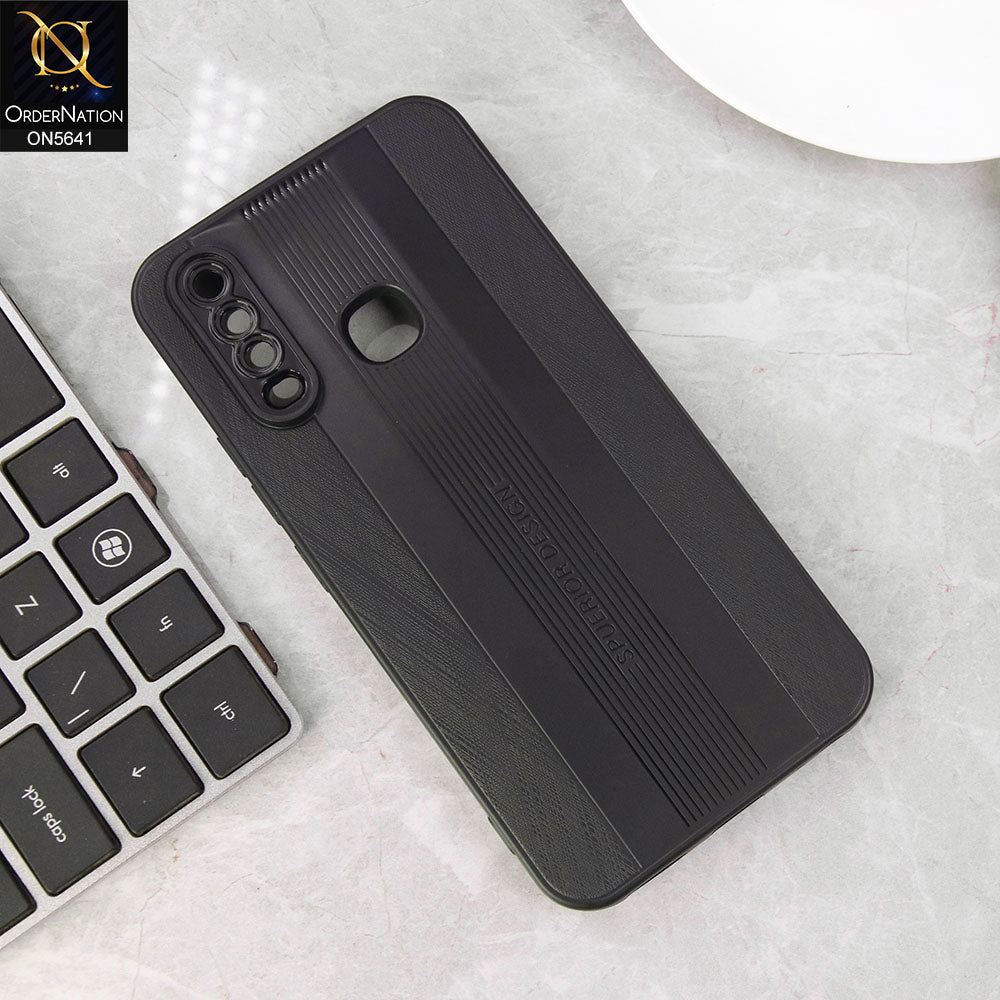 Vivo Y12 Cover - Black -New Tpu Soft Sillica gel Case