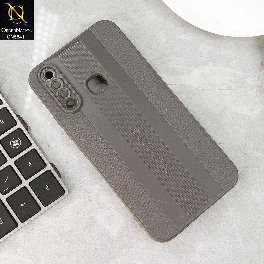 vivo Y11 (2019) Cover - Gray -New Tpu Soft Sillica gel Case